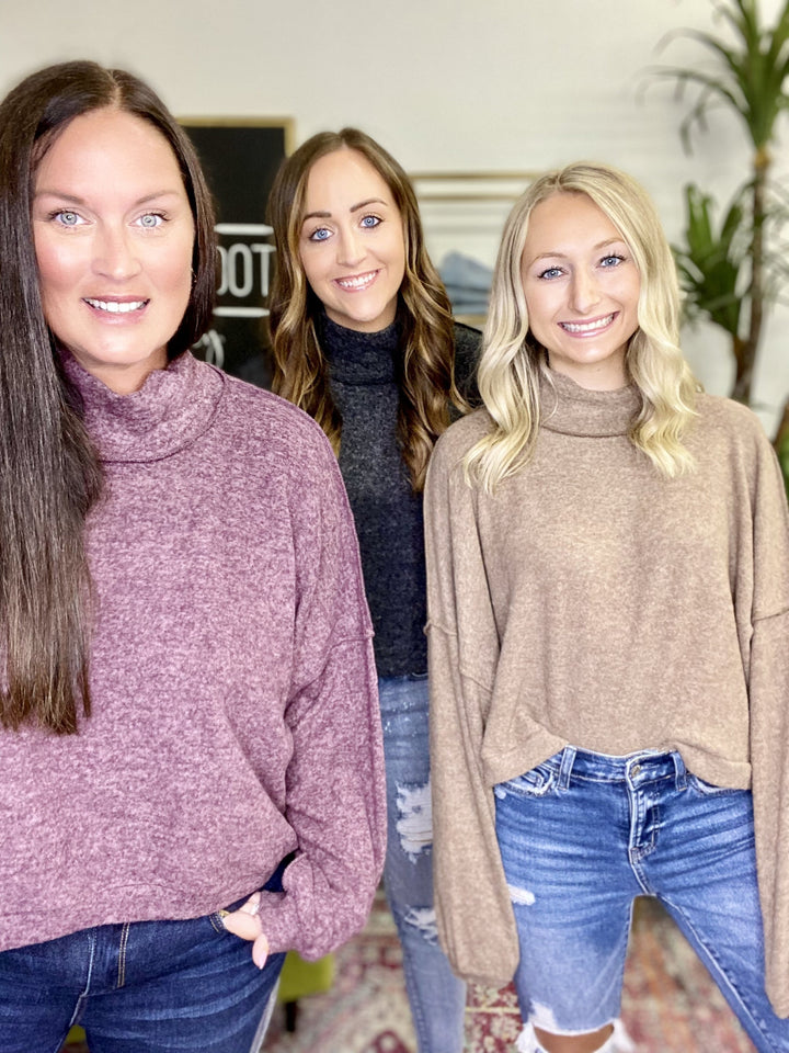 LD Steal #44-Mock Neck Pullover *Final Sale*