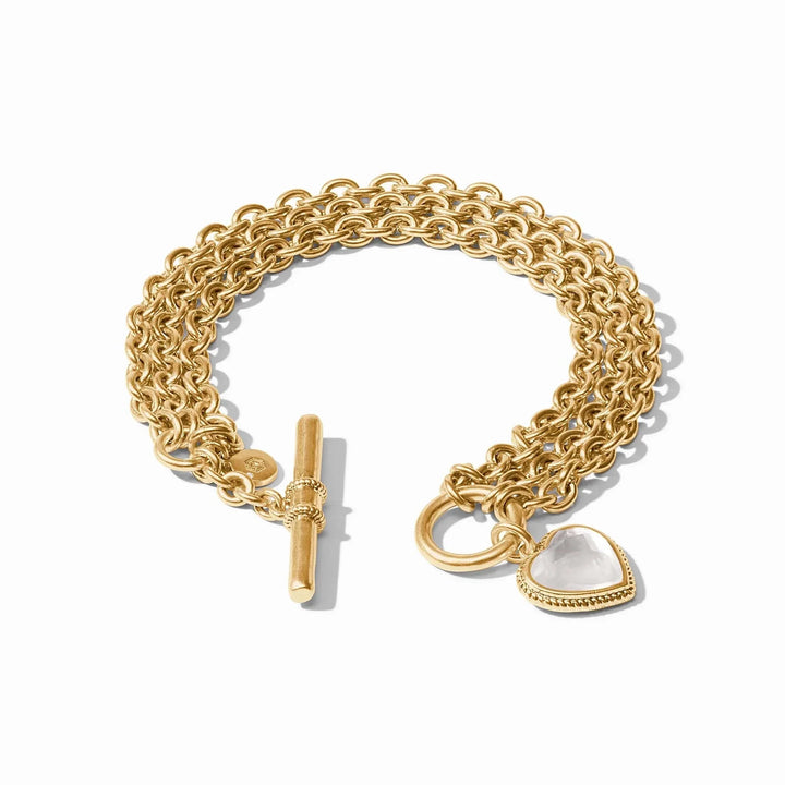 JV Heart Link Bracelet