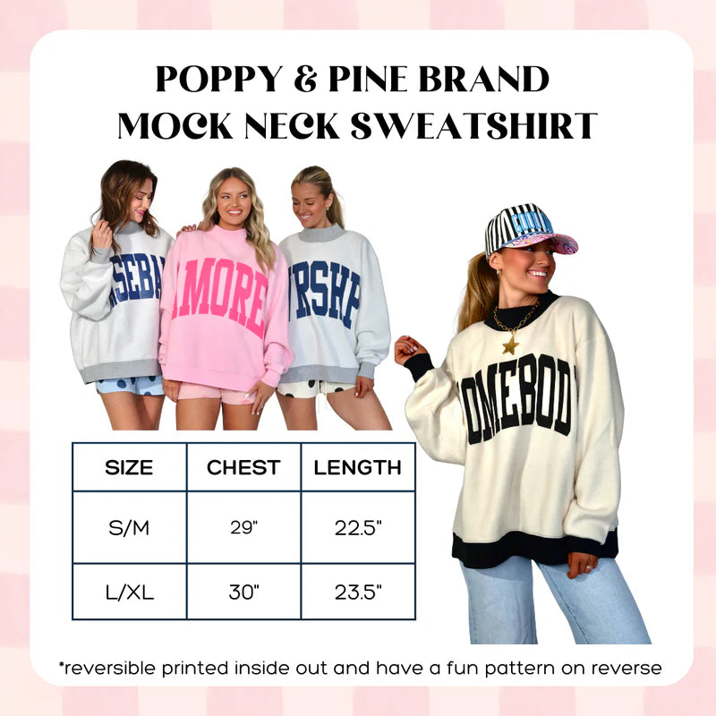 Play Ball 2-Sided Mock Sweatshirt