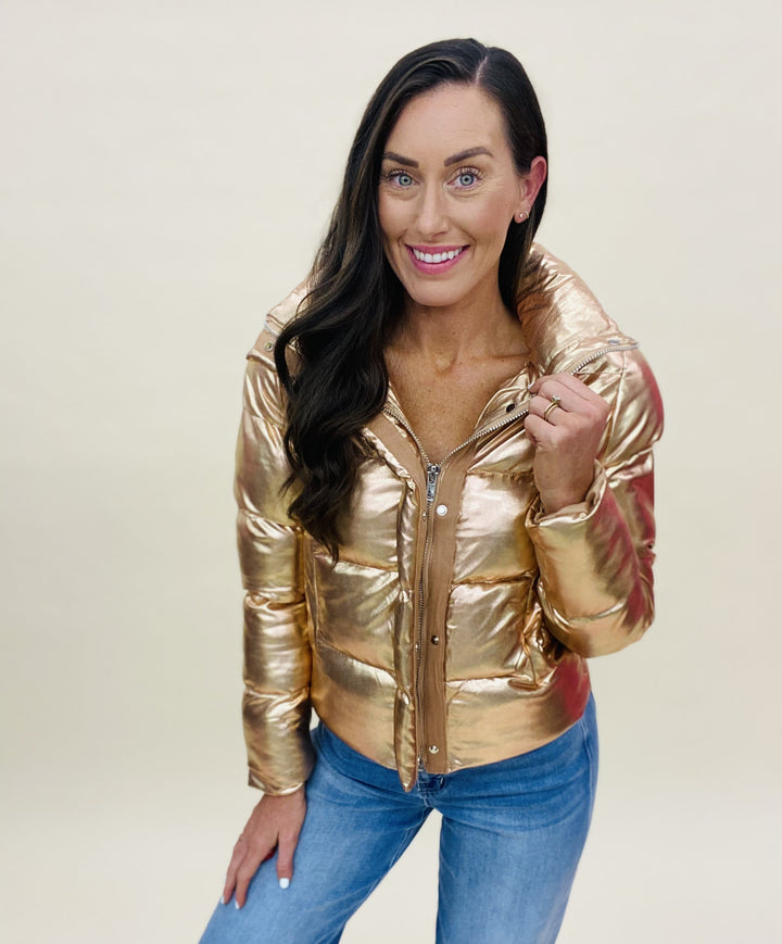 The Gold Addison Puffer Jacket