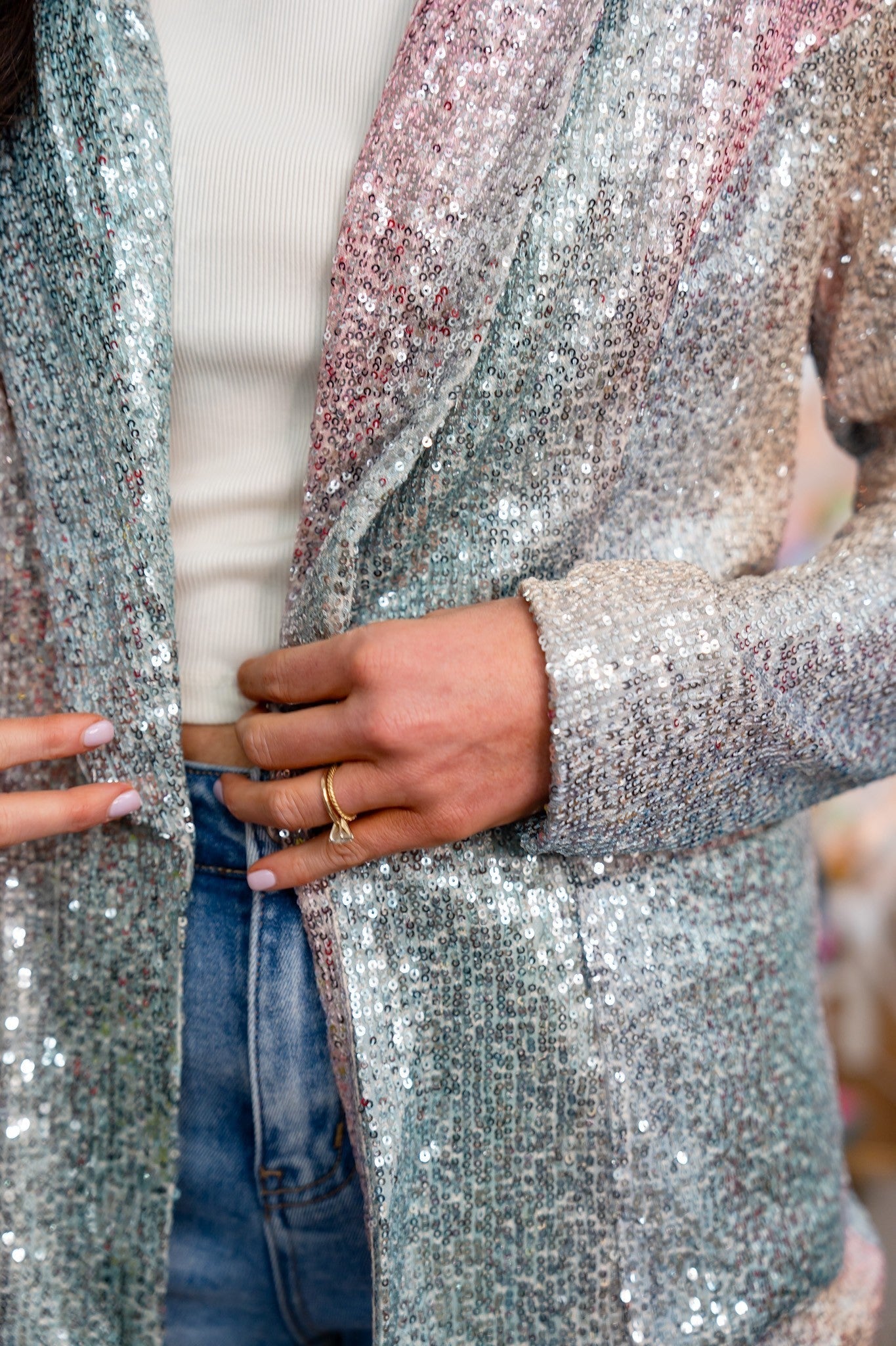 The Ombre Sequin Jacket