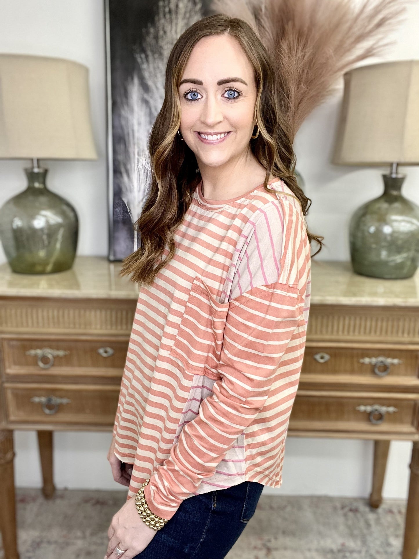 Striped Mixer Top in 3 Colors