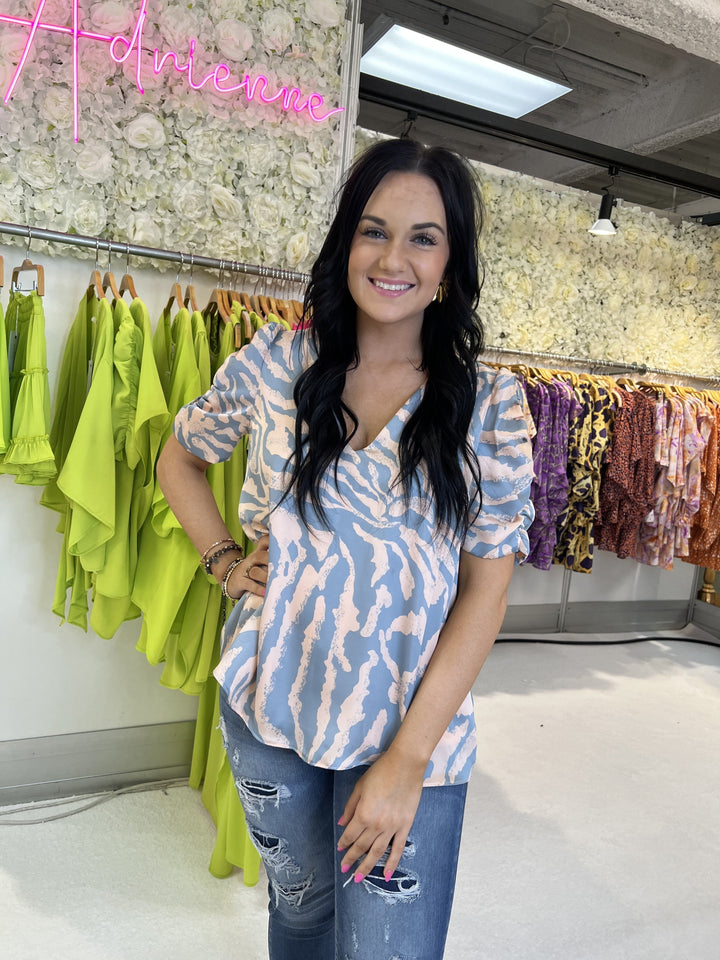 The Peaches & Cream Ruched Top