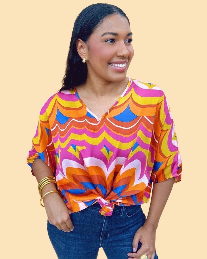 The Desert Dreams Poncho Top - AS