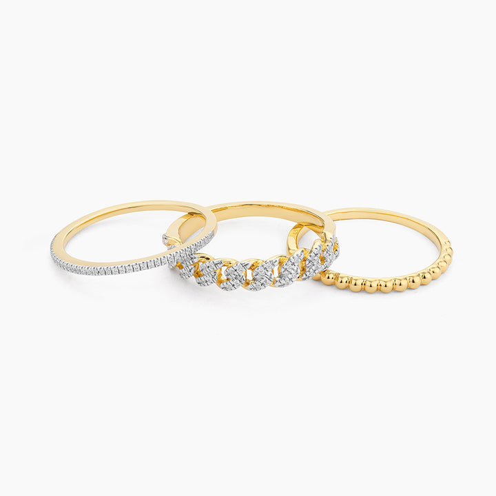 ES The Space Between Cuban Stackable Ring