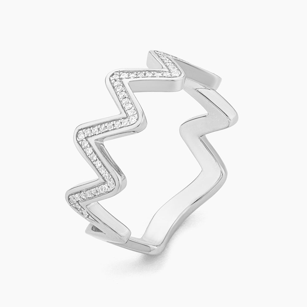 ES Zig Zag Statement Ring