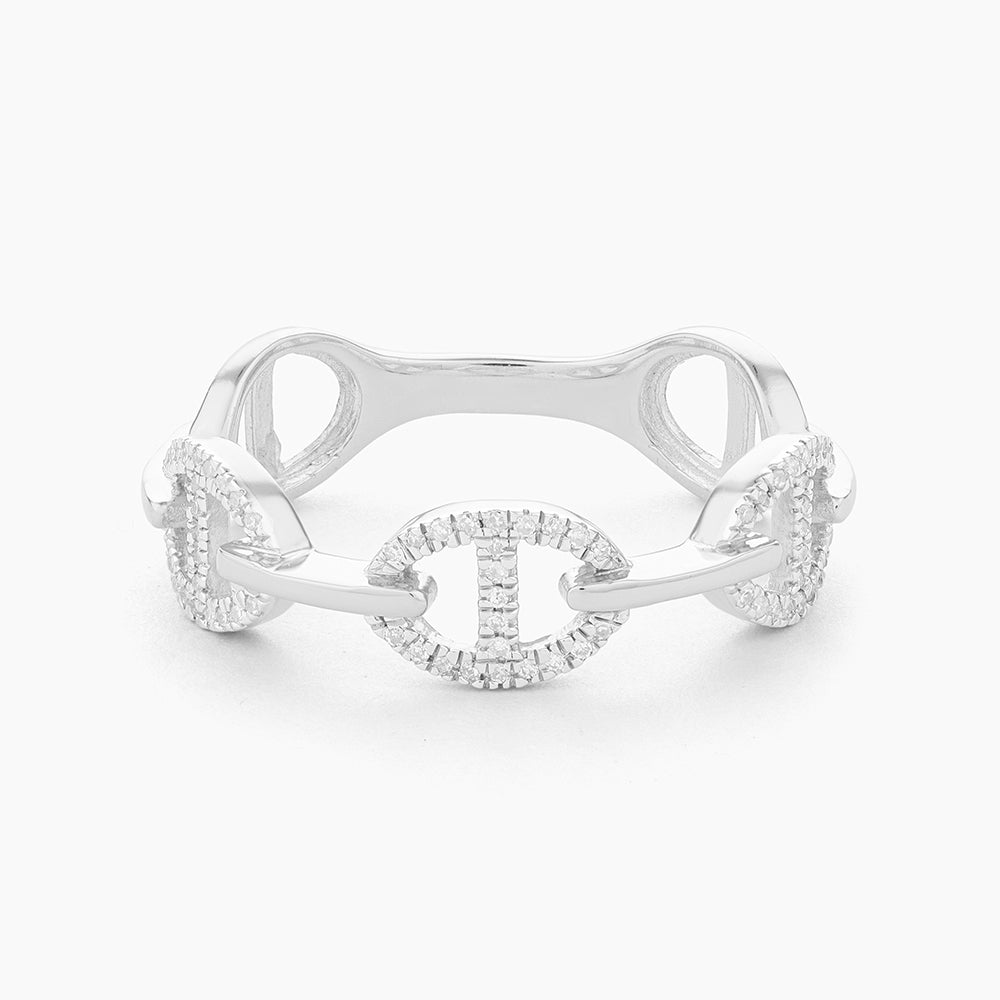 ES Split Oval Link Stackable Ring