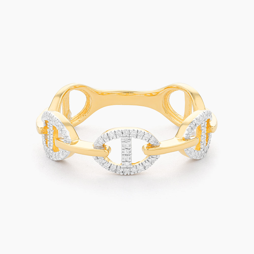 ES Split Oval Link Stackable Ring