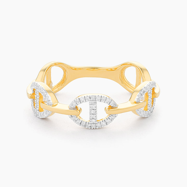 ES Split Oval Link Stackable Ring