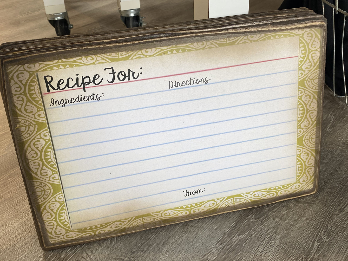Keepsake Recipe Card Boards