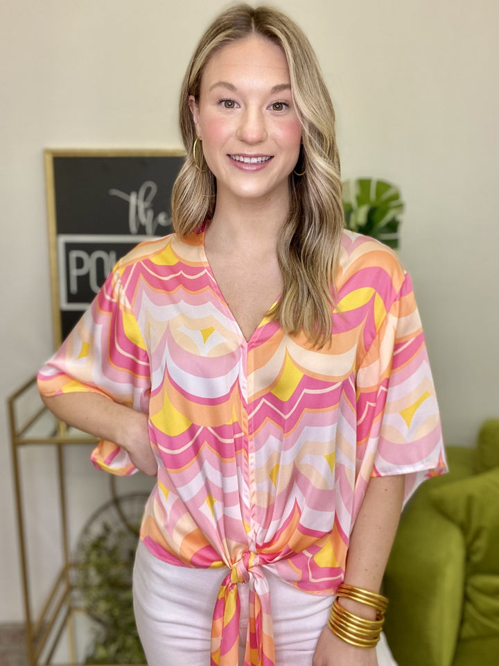 The Sunset Dreams Tie Top - AS