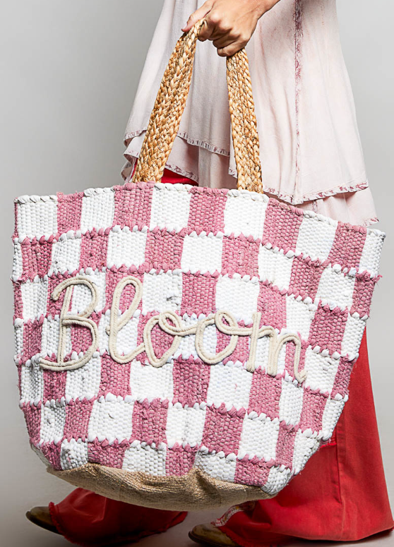 The POL Check Bloom Tote