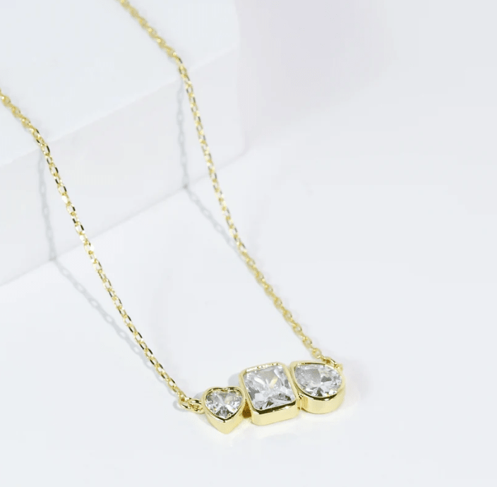 The Crystal Love Trio Necklace