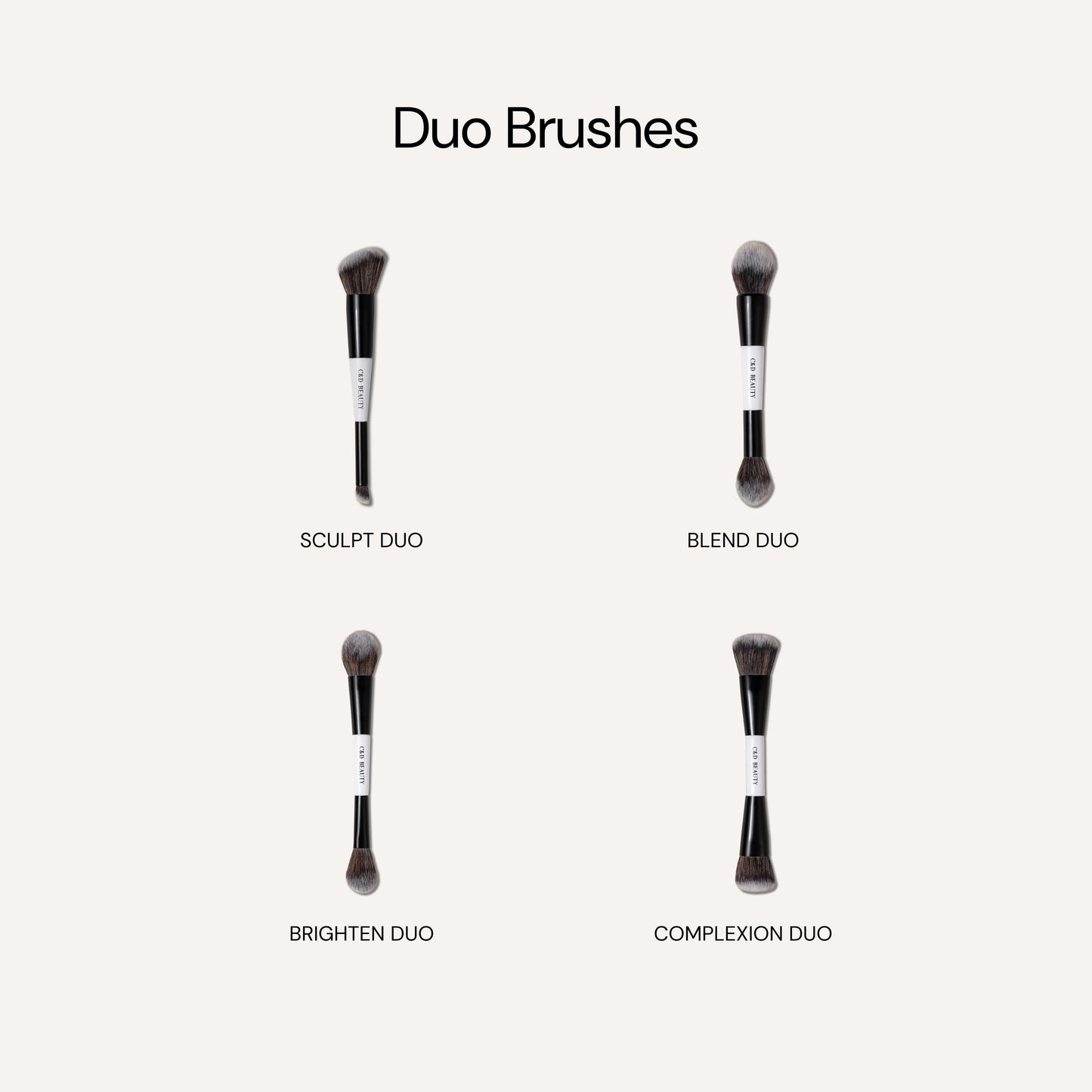 C&D Makeup Brush Duo
