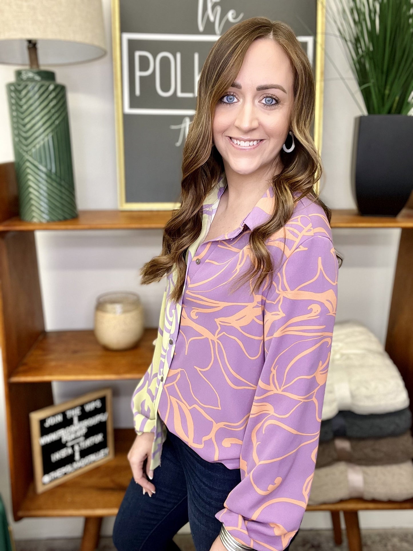 The Bucketlist Blouse in Violet Mint