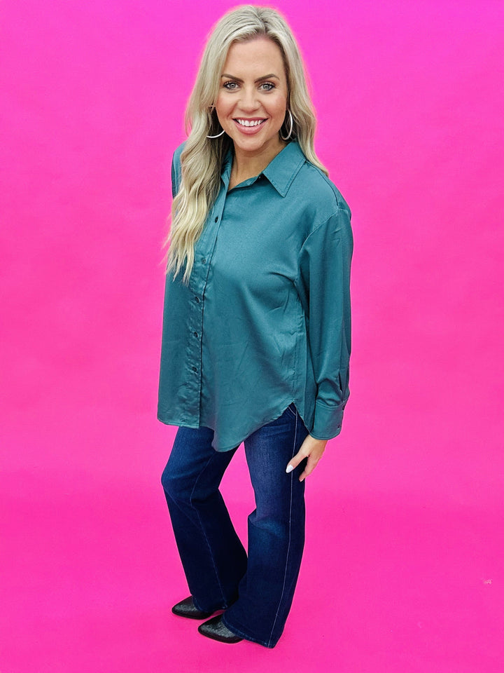 The Annie Satin Blouse-2 Colors