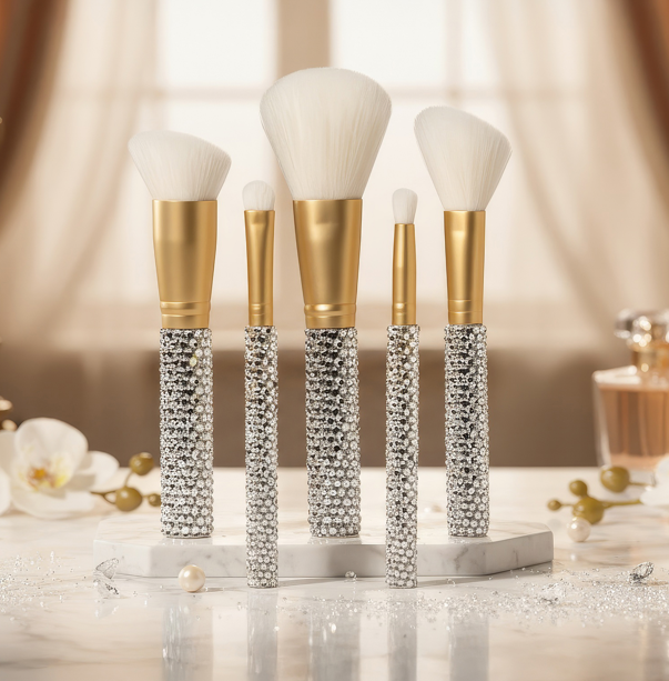 The Ultimate Christmas Sparkle Brush Collection (5-Piece)