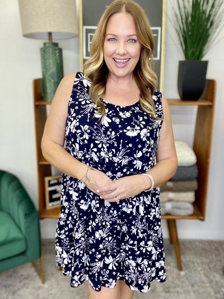 The Curvy Sadie Dress in Navy