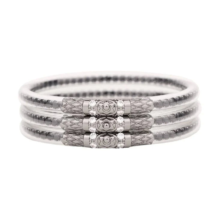 Black Spinel Three Queens Budha Bangles