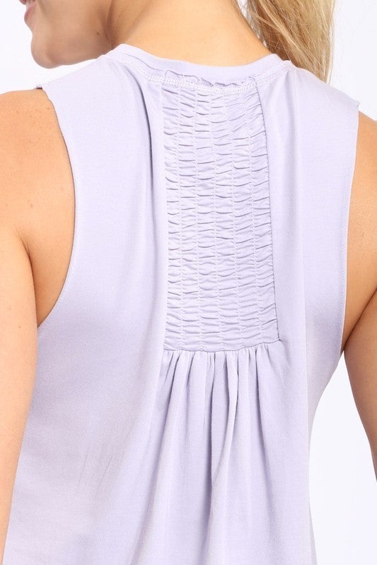 Shirred Tank in 3 Colors