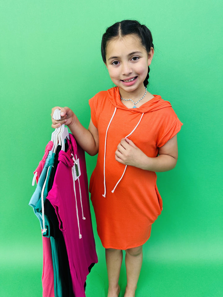 KIDS Hoodie Dress in 6 Colors