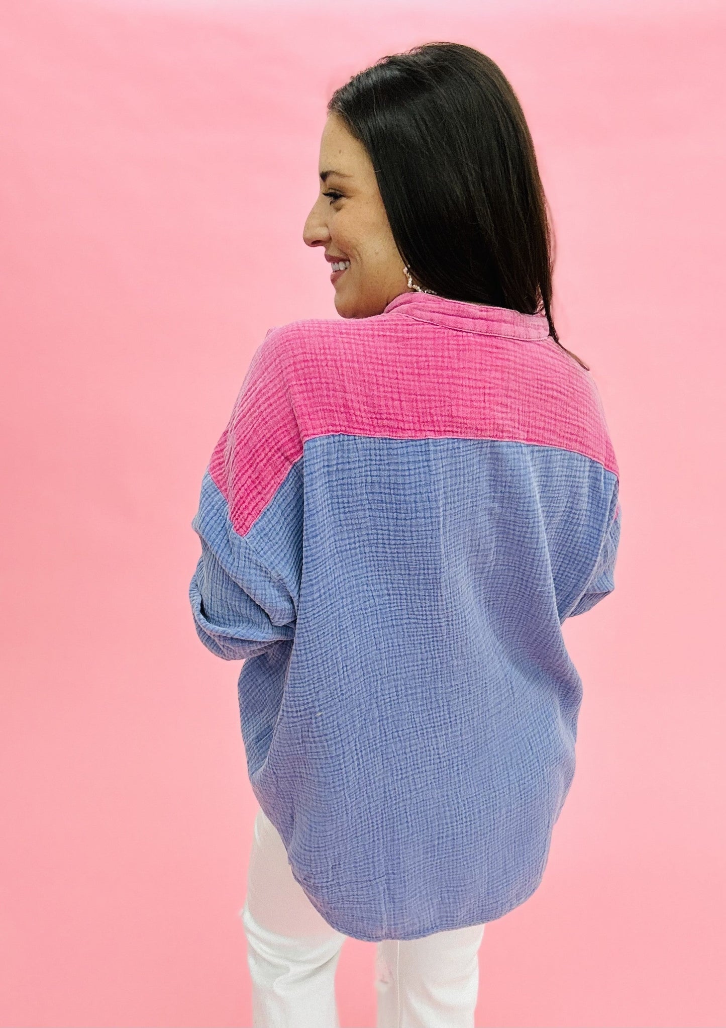 The Gauze Block Top-4 Colors/AS