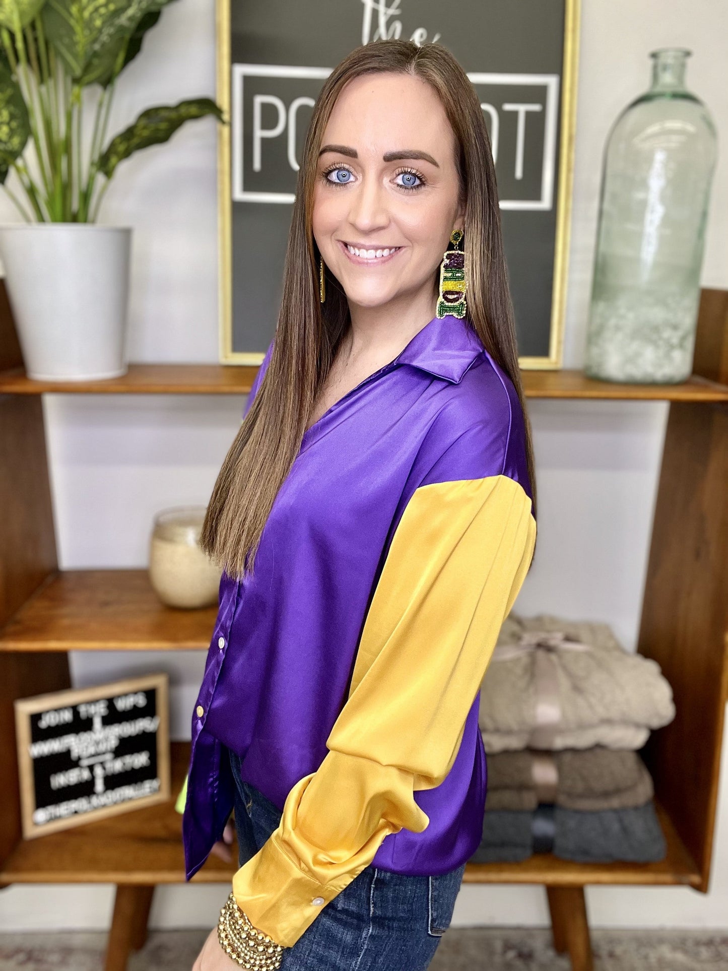 The Mardi Block Top