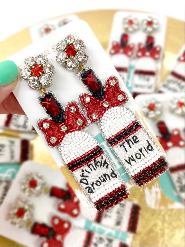 Drinkin Around the World Earrings