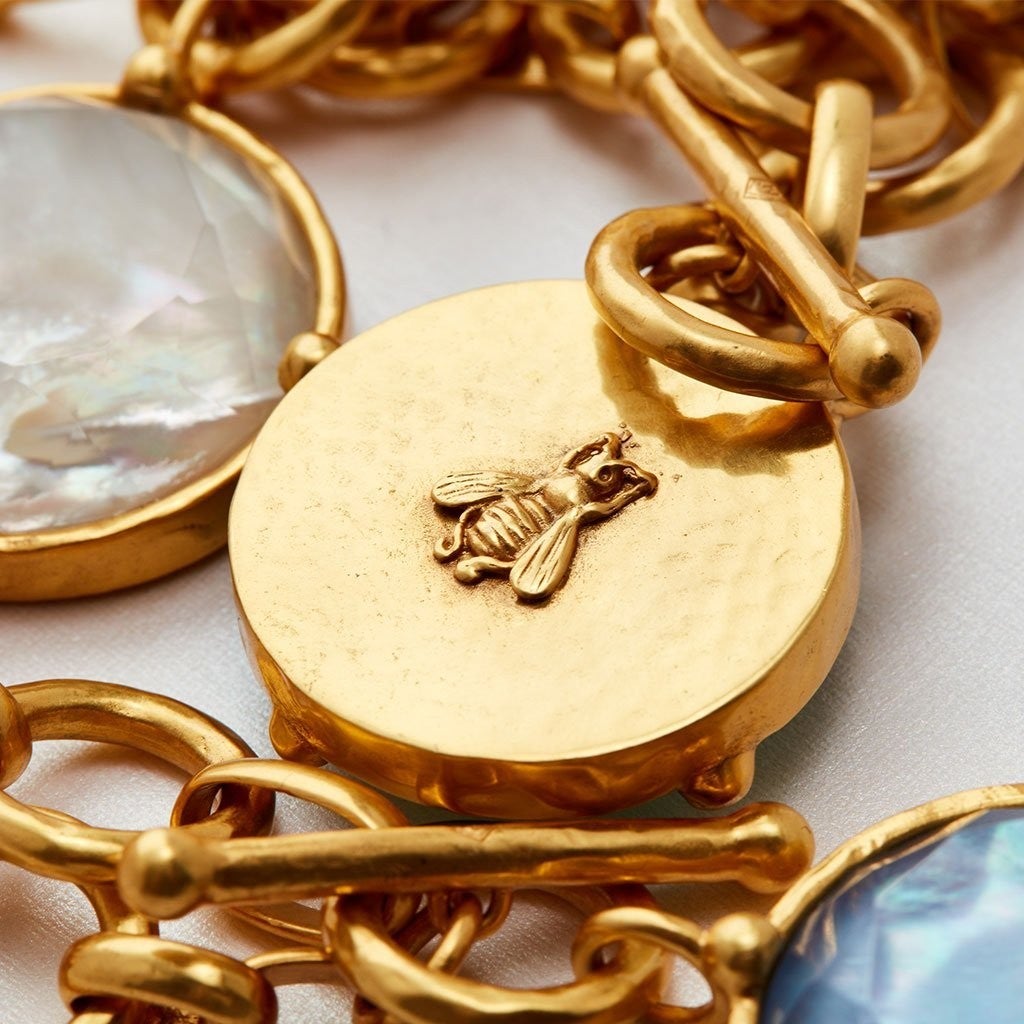 JV Honeybee Reversible Statement Necklace