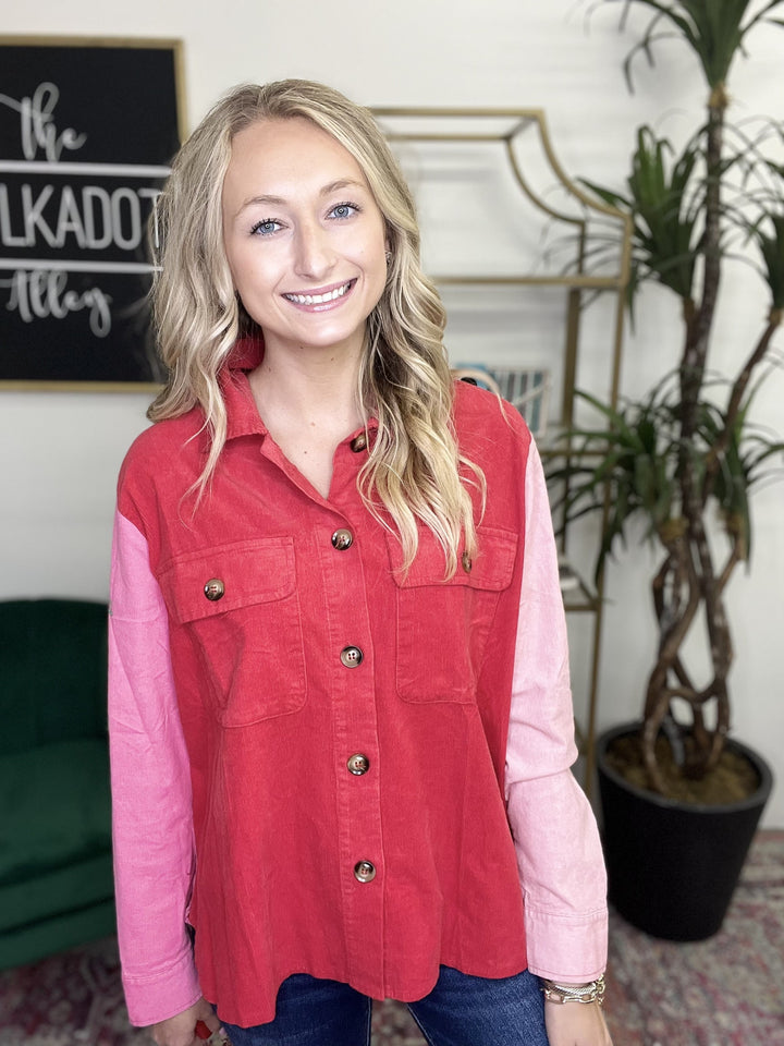 Trendy Two Faced Shacket-AS