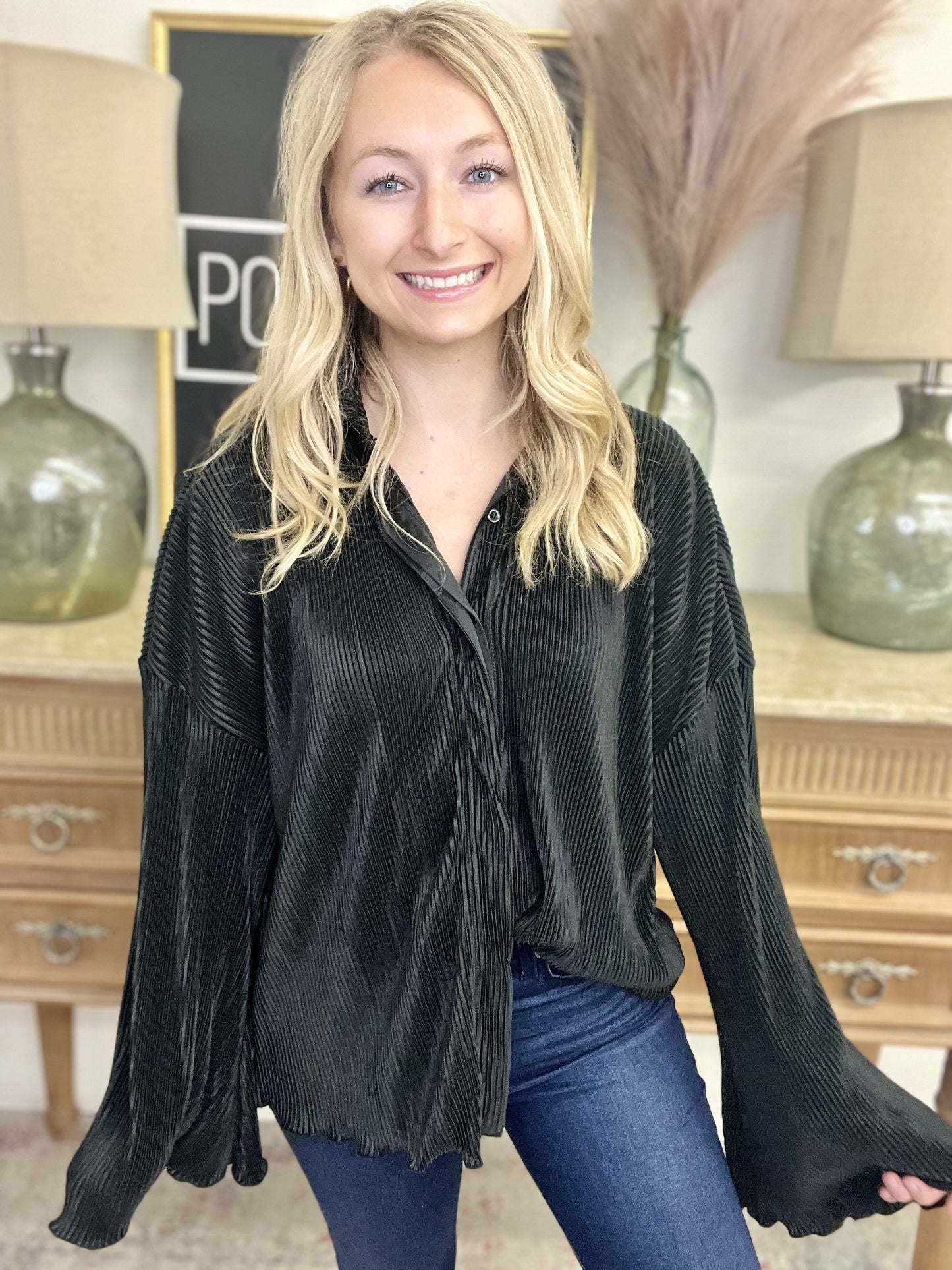 The Crinkle Bell Top