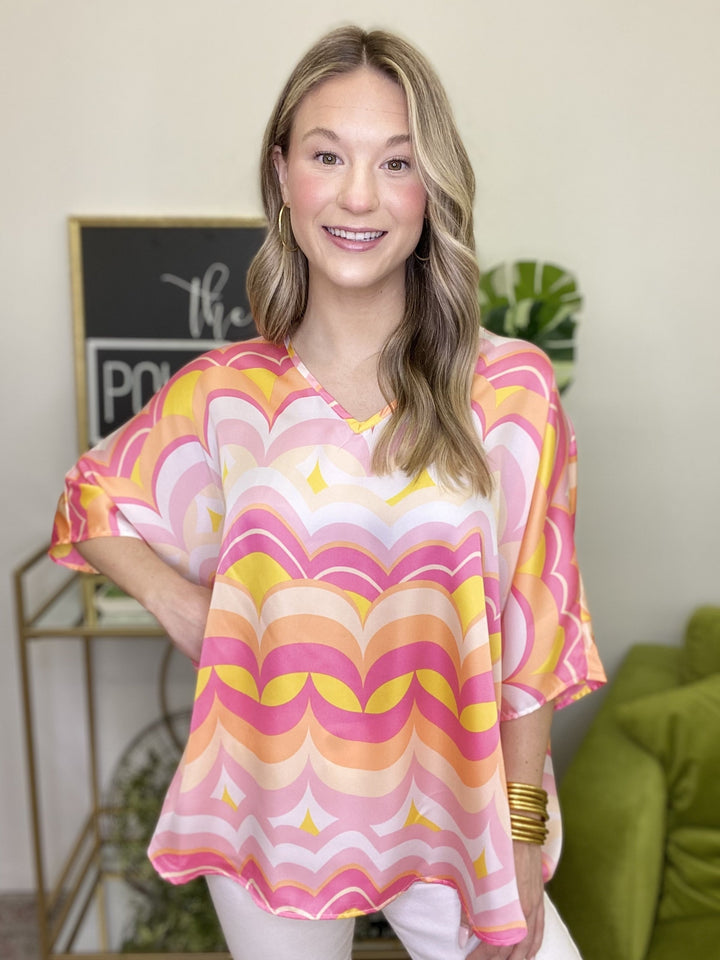 The Sunset Dreams Poncho Top - AS