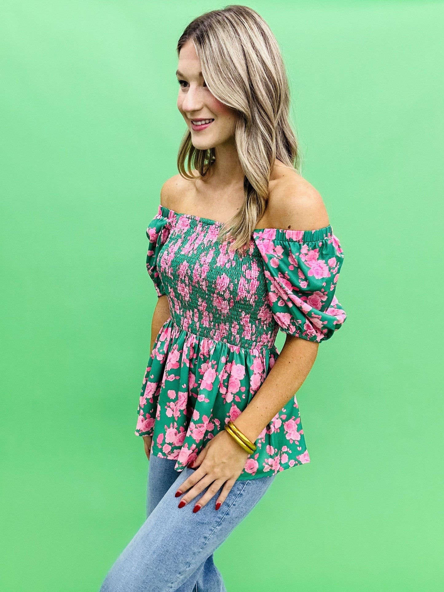 The Green Shelby Top