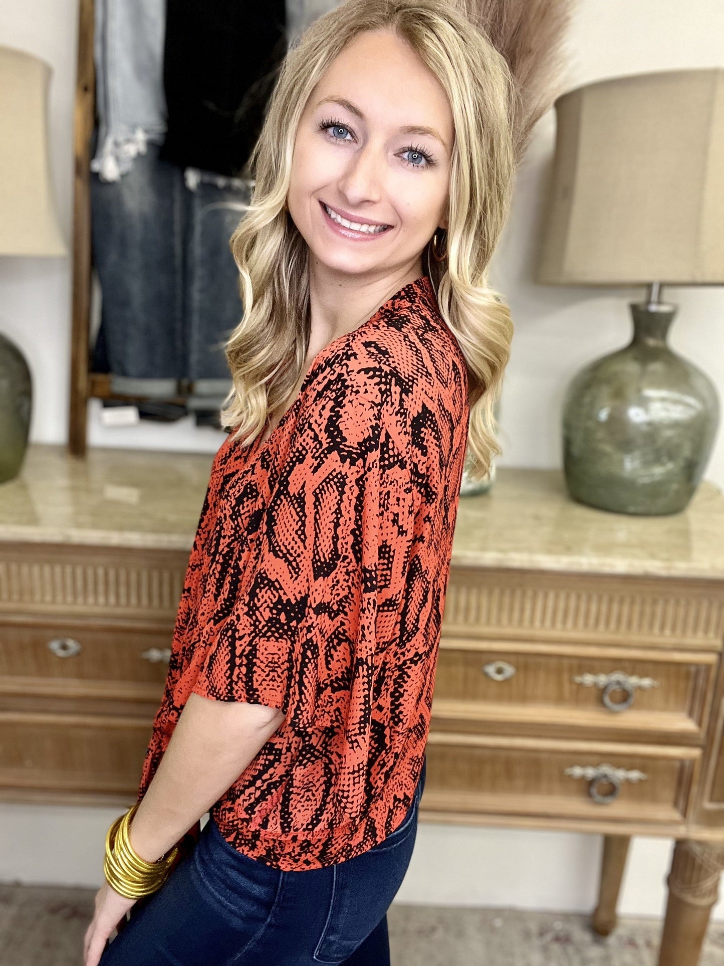 The Slither Bang Tie Top - AS