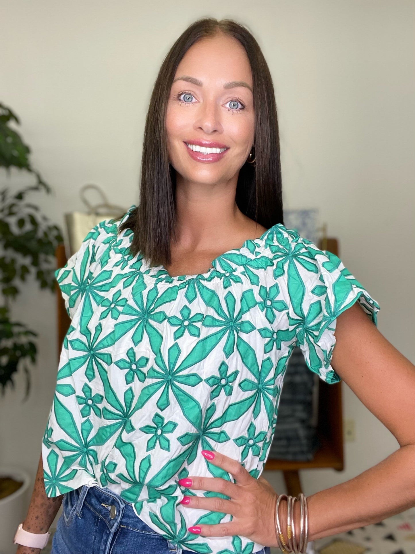 The Green Landry Top