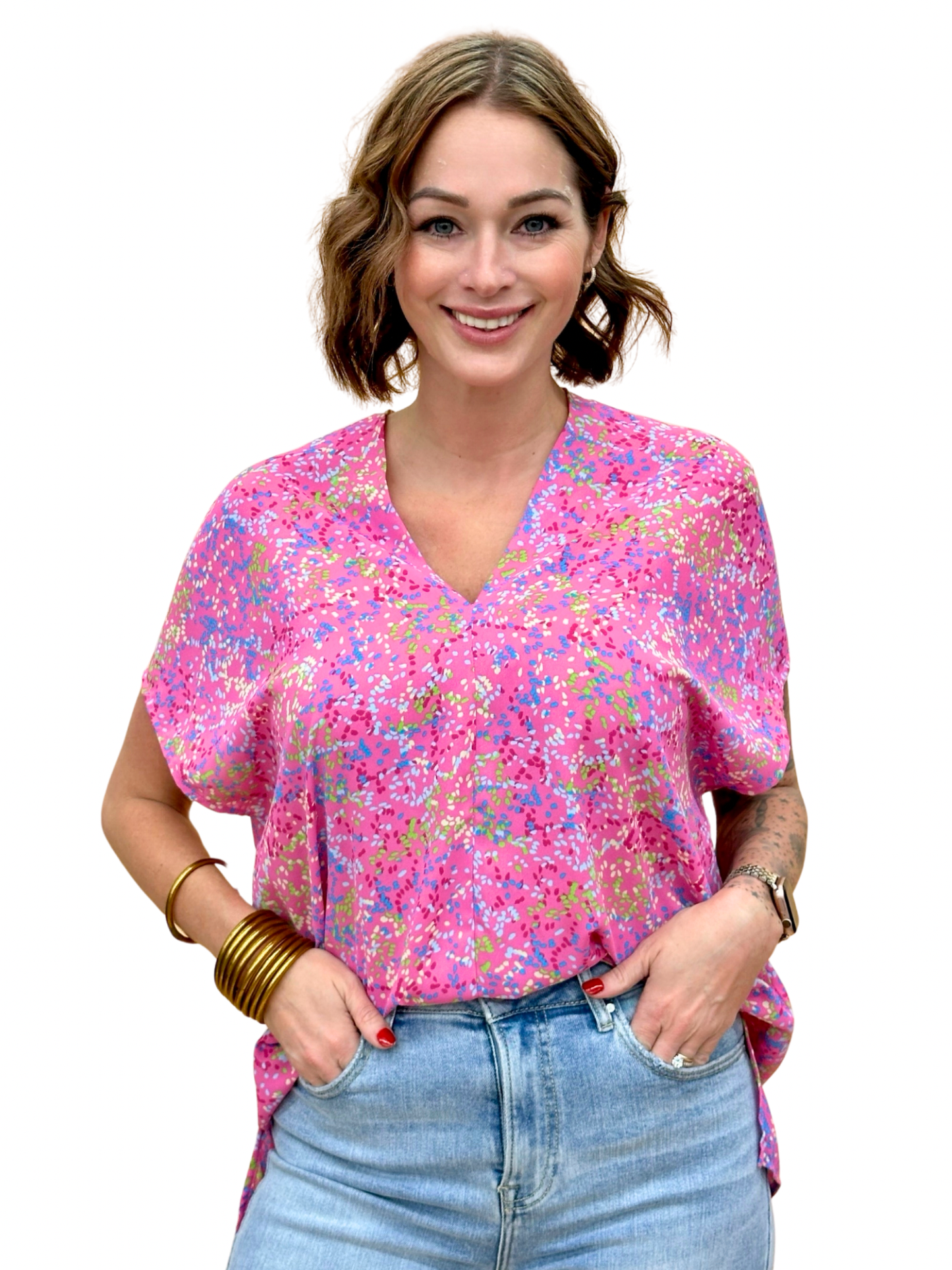 The Confetti Delight V Top