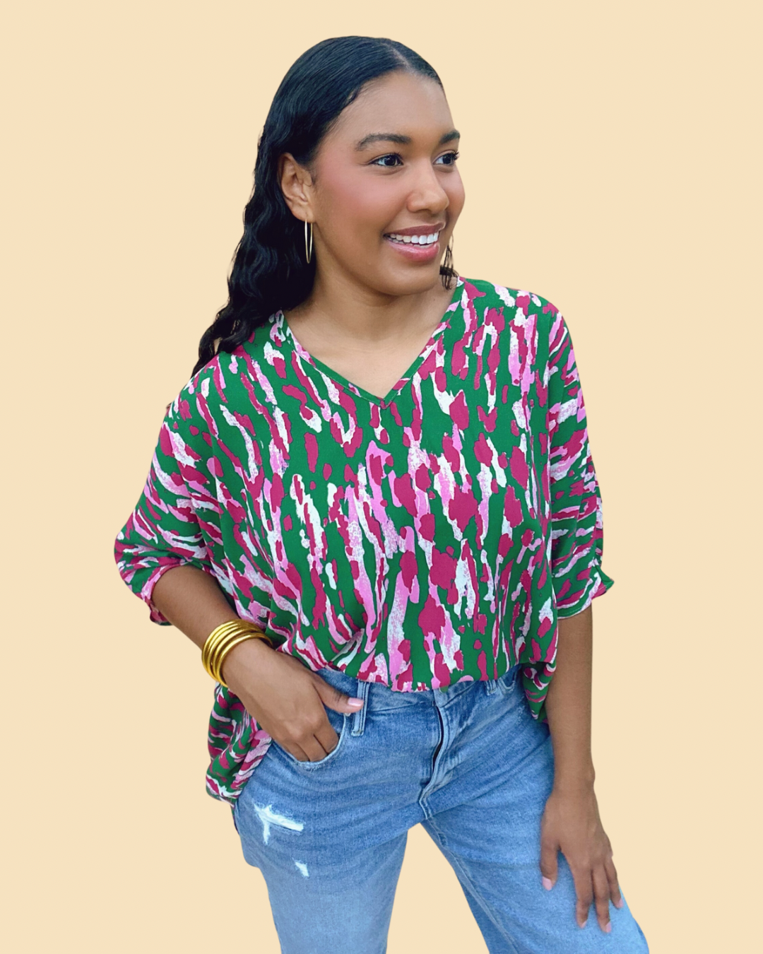 The Berry Forest Poncho Top - AS