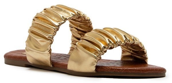 The Ruched Sandals-2 Colors