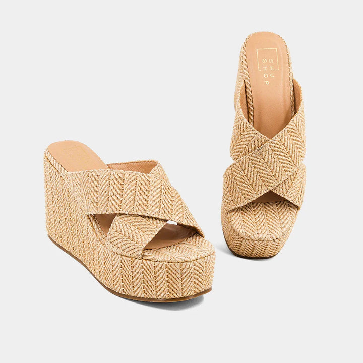 The Natural Woven Ludovia Wedges