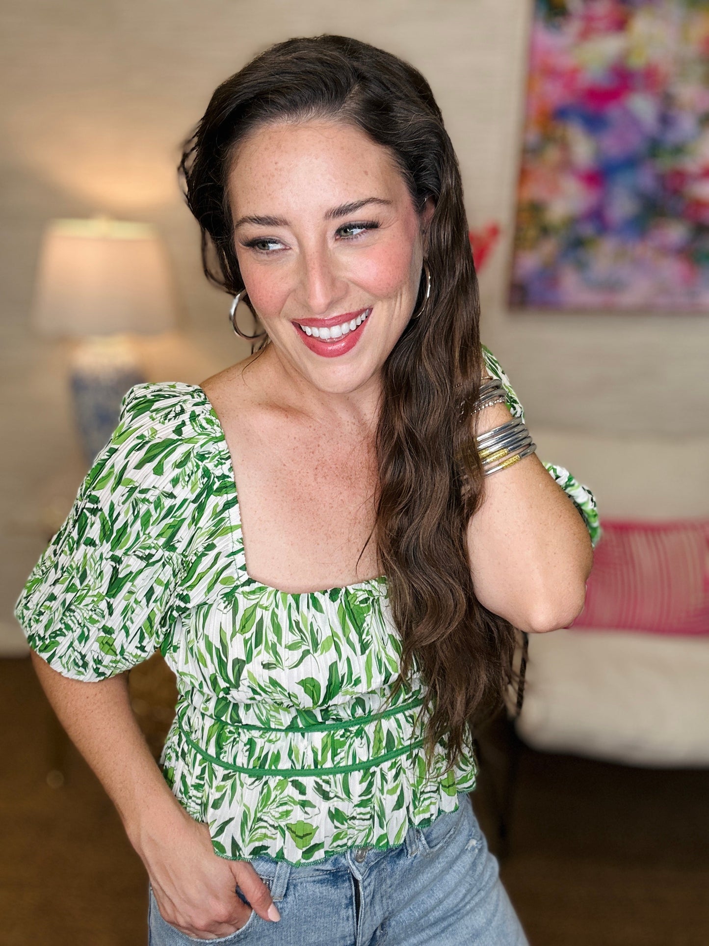 The Green Fern Top