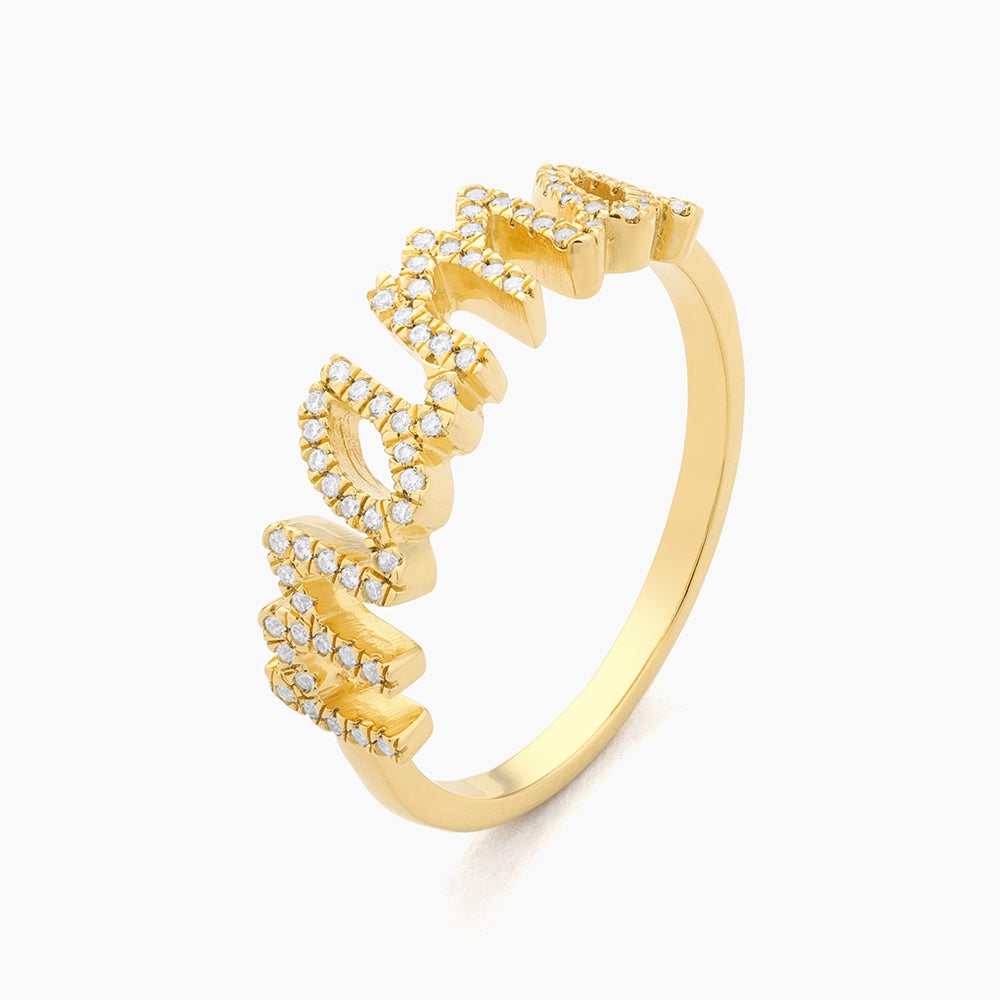 ES Love You Mama Statement Ring