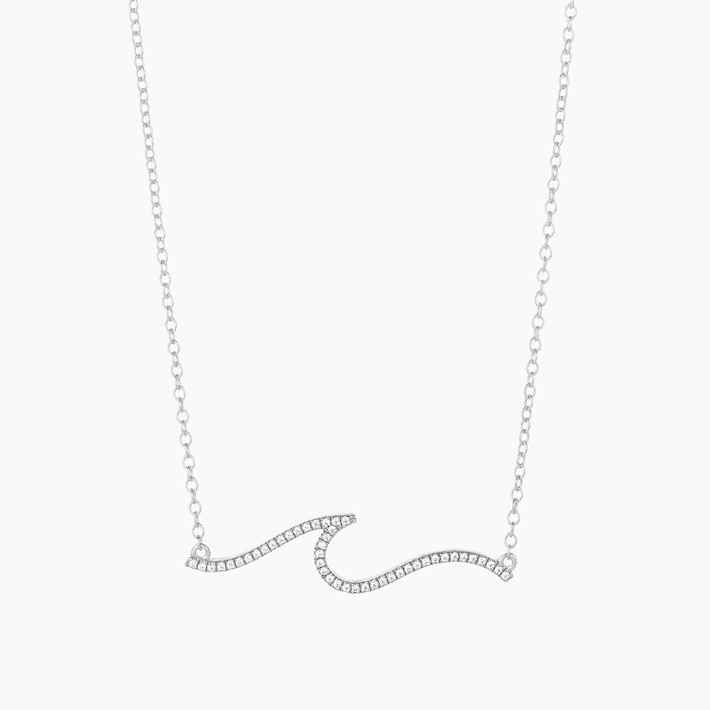 ES Ocean Waves Pendant Necklace