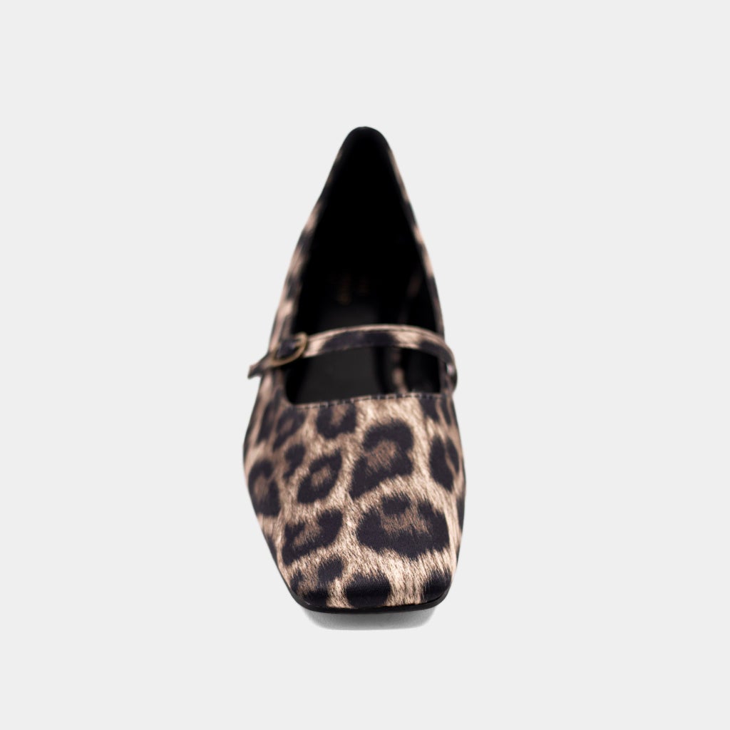 The Leo Satin Adele Flats