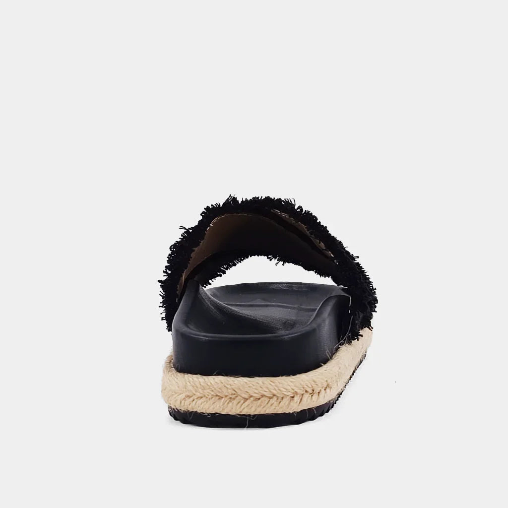 The Black Courtney Sandals