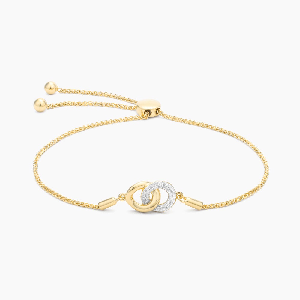 ES Entwined Discs Bolo Bracelet