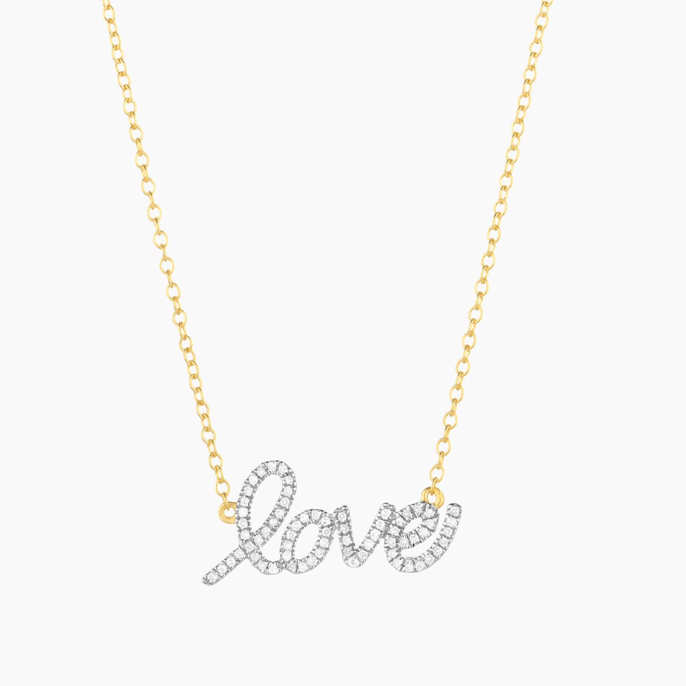 ES Love is Love Pendant Necklace
