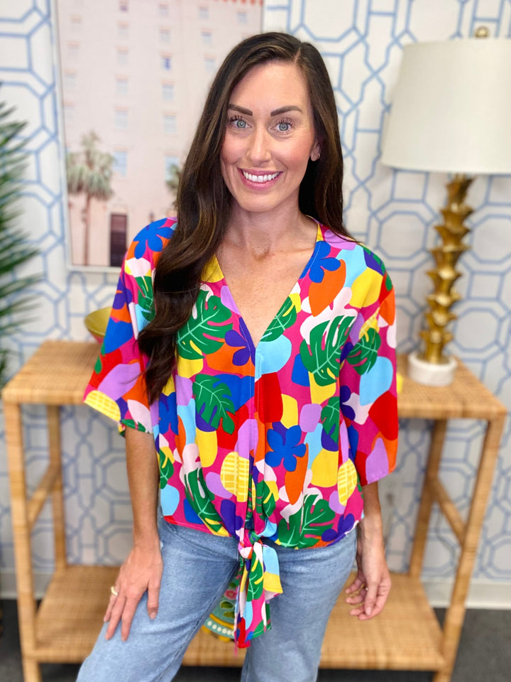 The Fruity Isle Tie Top