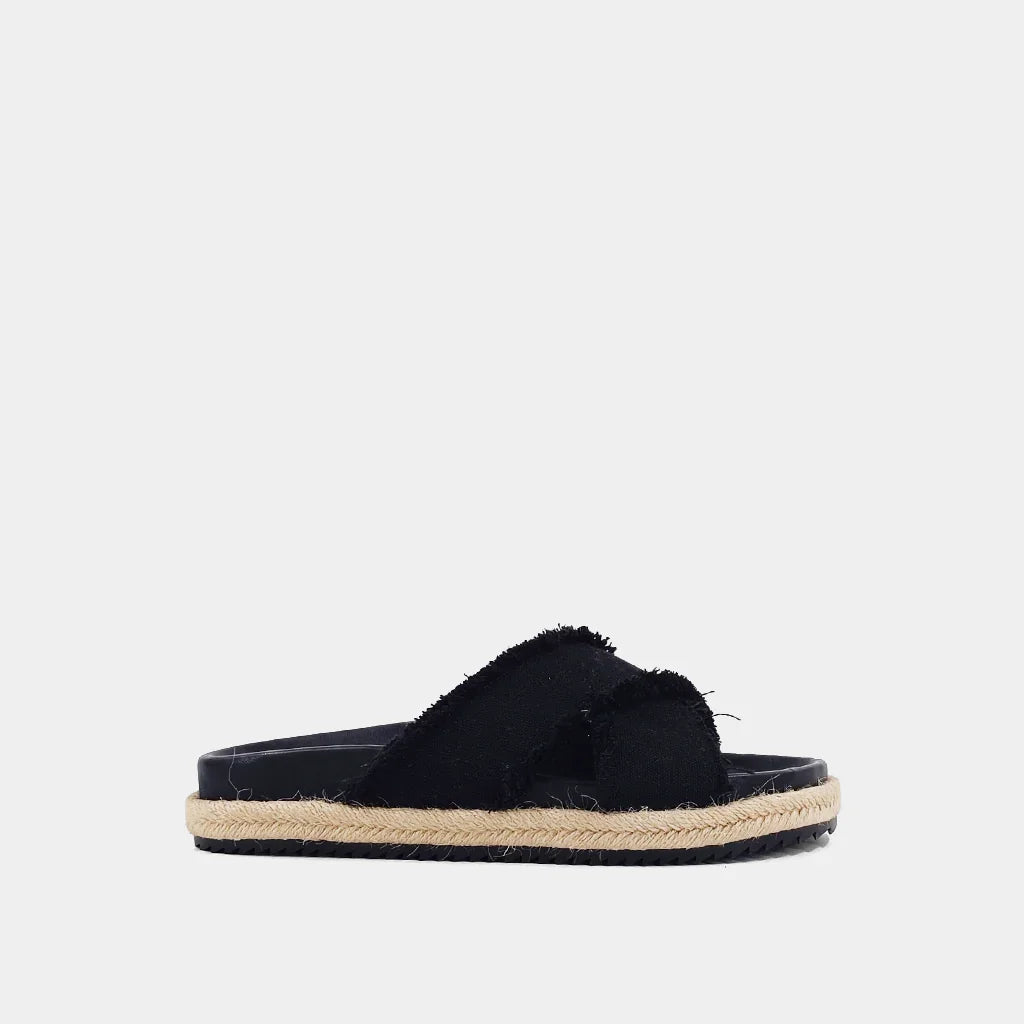 The Black Courtney Sandals