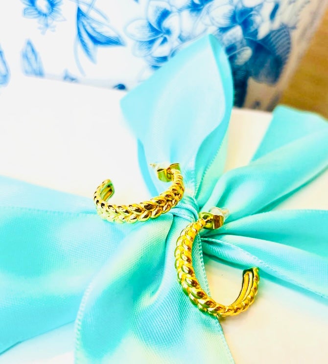 The French Braid Hoops