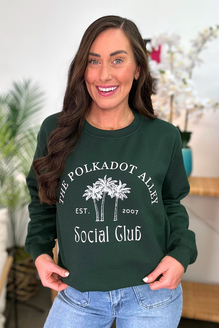 PDA Social Club Pullover in Green